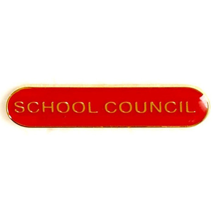 SCHOOL COUNCIL BAR BADGE - 4 COLOURS - 40MM X 9MM